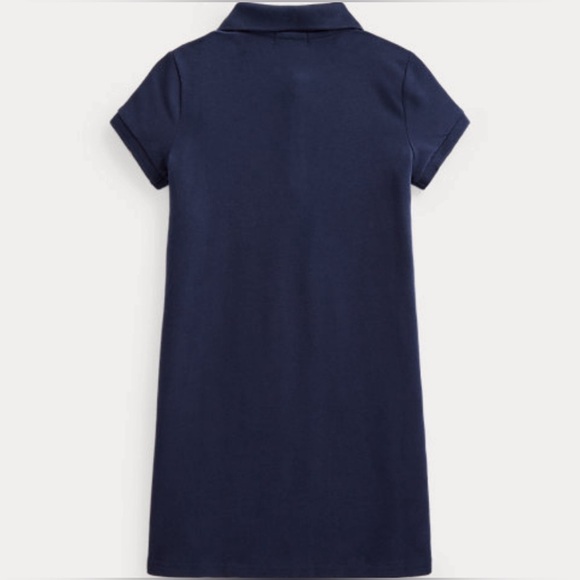Ralph Lauren Polo Girls Bear Stretch Mesh Polo Dress - Picture 2 of 4